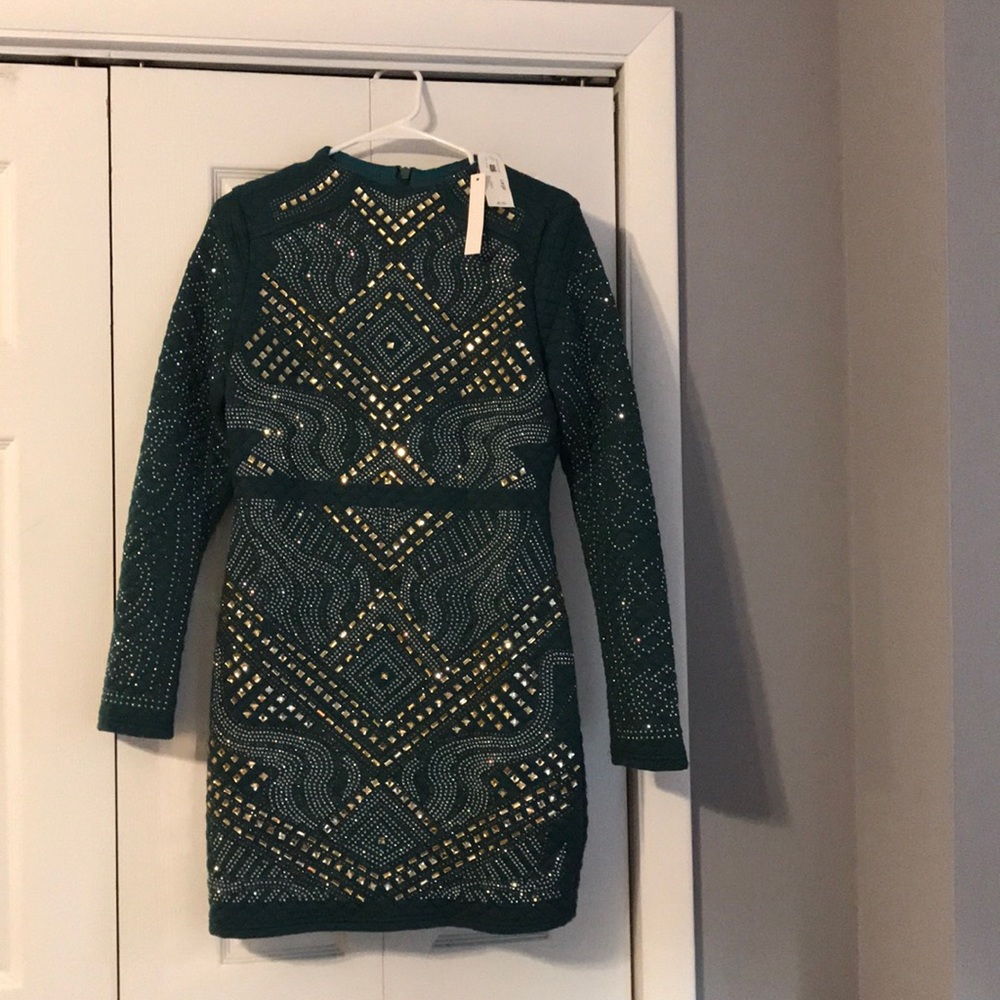 Casual green dress